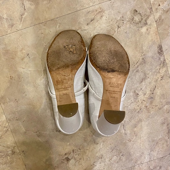 Malone Souliers Norah white croc heeled sandals 36.5 - Picture 6 of 6